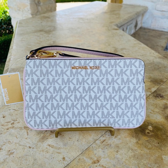 Michael kors signature wristlet wallet pink - Picture 2 of 9